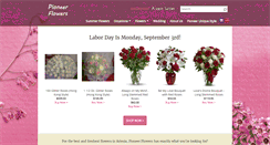 Desktop Screenshot of pioneerflowers.com